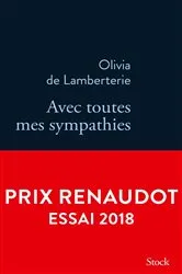 Book cover of Avec toutes mes sympathies by Olivia de Lamberterie