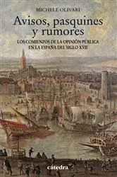 Book cover of Avisos, pasquines y rumores by Michele Olivari