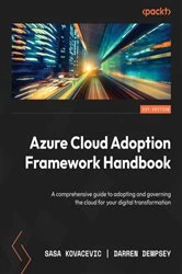 Book cover of Azure Cloud Adoption Framework Handbook by Sasa Kovacevic