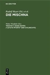 Book cover of Baba batra (“Letzte Pforte” der Civilrechts) by Walter Windfuhr