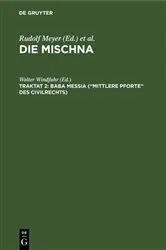 Book cover of Baba meßia (“Mittlere Pforte” des Civilrechts) by Walter Windfuhr