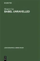 Book cover of Babel unravelled by Margaret Cop