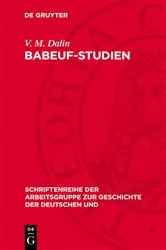 Book cover of Babeuf-Studien by V. M. Dalin