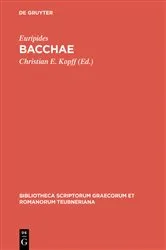 Book cover of Bacchae by Euripides