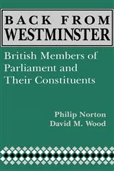 Book cover of Back from Westminster by Phillip Norton