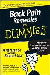 Book cover of Back Pain Remedies For Dummies by Michael S. Sinel