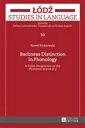 Book cover of Backness Distinction in Phonology by Unknown