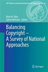 Book cover of Balancing Copyright - A Survey of National Approaches by Reto Hilty