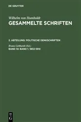 Book cover of Band 1. 1802–1810 by Bruno Gebhardt