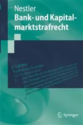Book cover of Bank- und Kapitalmarktstrafrecht by Unknown