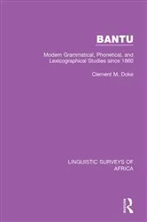Book cover of Bantu by Clement M. Doke