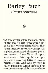 Book cover of Barley Patch by Gerald Murnane