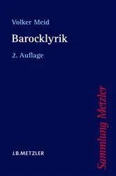 Book cover of Barocklyrik (2nd ed.) by Volker Meid