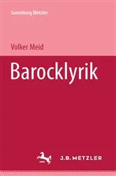 Book cover of Barocklyrik by Volker Meid