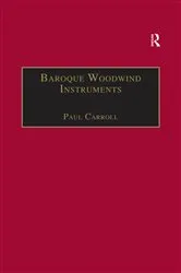 Book cover of Baroque Woodwind Instruments by Unknown