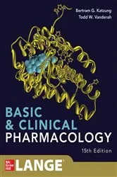 Book cover of Basic and Clinical Pharmacology 15e (15th ed.) by Bertram G. Katzung