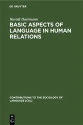 Book cover of Basic Aspects of Language in Human Relations by Harald Haarmann
