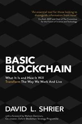 Book cover of Basic Blockchain by David Shrier