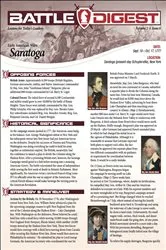 Book cover of Battle Digest: Saratoga by Unknown