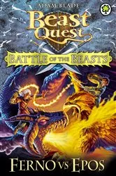 Book cover of Battle of the Beasts: Ferno vs Epos by Adam Blade