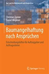 Book cover of Baumangelhaftung nach Ansprüchen by Christian Zanner