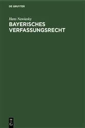 Book cover of Bayerisches Verfassungsrecht by Unknown