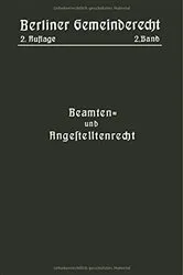 Book cover of Beamten- und Angestelltenrecht (2nd ed.) by Magistrat NA