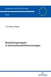 Book cover of Bearbeitungsentgelte in Unternehmerdarlehensvertraegen by Tim Fabian Walter