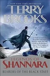 Book cover of Bearers of the Black Staff by Terry Brooks