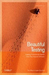 Book cover of Beautiful Testing by Adam Goucher