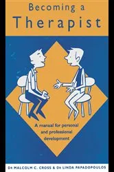 Book cover of Becoming a Therapist by Malcolm C. Cross