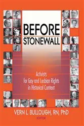 Book cover of Before Stonewall by Vern L Bullough