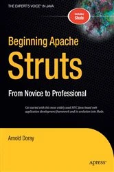 Book cover of Beginning Apache Struts by Arnold Doray