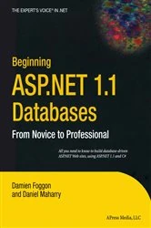 Book cover of Beginning ASP.NET 1.1 Databases by Dan Maharry