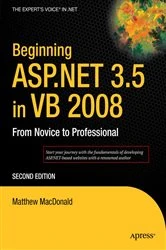Book cover of Beginning ASP.NET 3.5 in VB 2008 (2nd ed.) by Matthew MacDonald