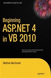 Book cover of Beginning ASP.NET 4 in VB 2010 by Matthew MacDonald