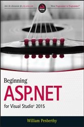 Book cover of Beginning ASP.NET for Visual Studio 2015 by William Penberthy