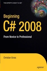 Book cover of Beginning C# 2008 by Christian Gross