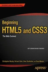 Book cover of Beginning HTML5 and CSS3 by Christopher Murphy