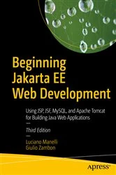 Book cover of Beginning Jakarta EE Web Development (3rd ed.) by Luciano Manelli
