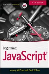 Book cover of Beginning JavaScript (5th ed.) by Jeremy McPeak