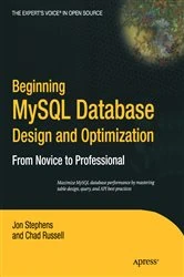 Book cover of Beginning MySQL Database Design and Optimization by Chad Russell