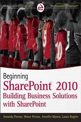 Book cover of Beginning SharePoint 2010 by Amanda Perran