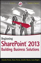 Book cover of Beginning SharePoint 2013 by Amanda Perran