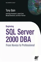 Book cover of Beginning SQL Server 2000 DBA by Baya Pavliashvili