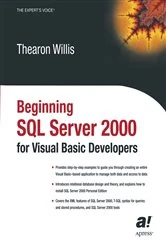 Book cover of Beginning SQL Server 2000 for Visual Basic Developers by Thearon Willis