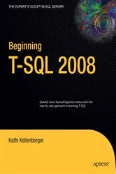 Book cover of Beginning T-SQL 2008 by Kathi Kellenberger