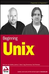 Book cover of Beginning Unix by Paul Love