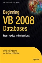 Book cover of Beginning VB 2008 Databases by Vidya Vrat Agarwal