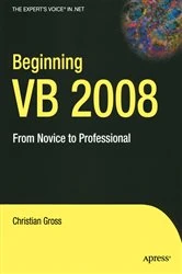 Book cover of Beginning VB 2008 by Christian Gross